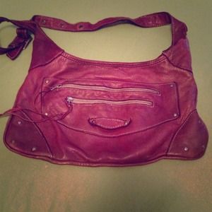 Brown leather Blur purse!!