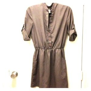 Heather Grey Shirt Dress