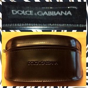 Dolce & Gabbana Sunglasses Black Leather Case !