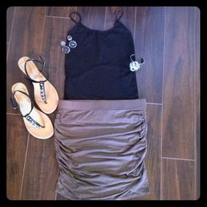Light brown miniskirt from VS- NWOT