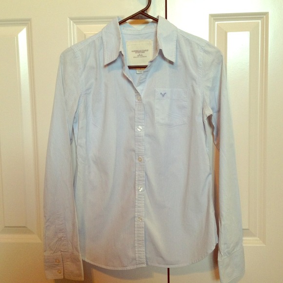 Light Blue Long Sleeve Button Up - Picture 1 of 3