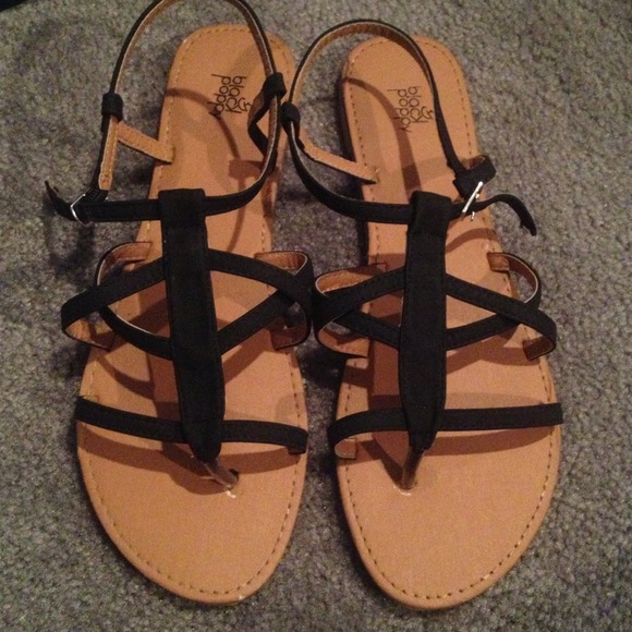 Black Poppy Sandals