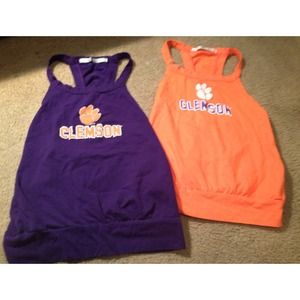 Clemson racerback tank top bundle!