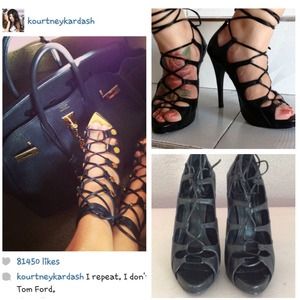 Kourtney Kardashian Black heels
