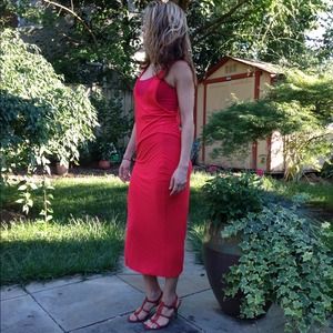 puma Dresses - Red cotton maxi dress puma Dresses - Red cotton maxi dress