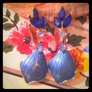 Vintage Glam Rhinestone Clip On Earrings