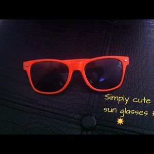 Orange sun glasses