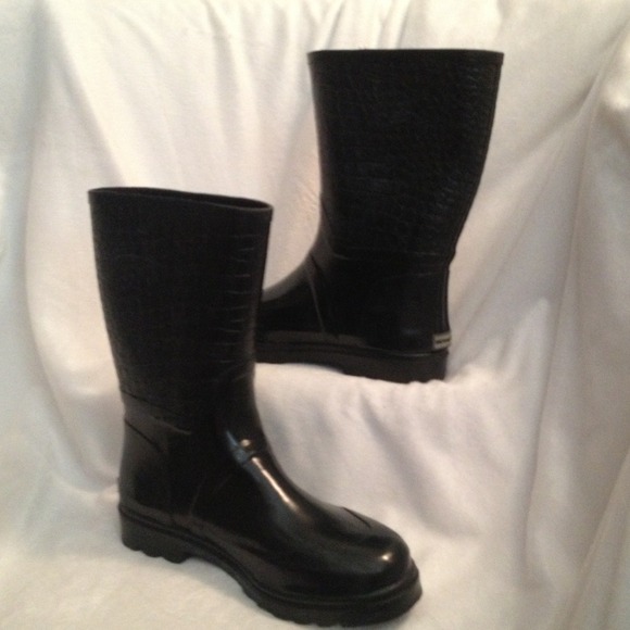 MICHAEL KORS black rain boots