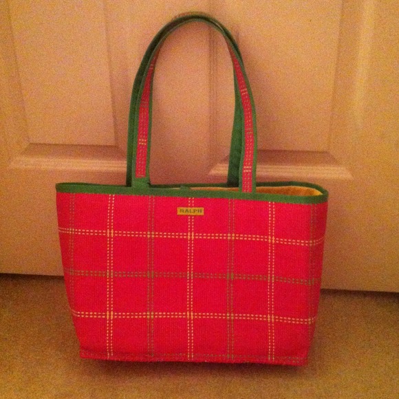 NWOT Two Piece Ralph Lauren Wicker Purse