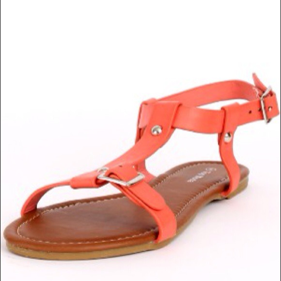 Coral sandals
