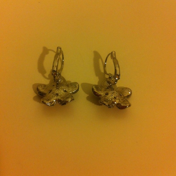 Multicolored flower earrings - Picture 2 of 3