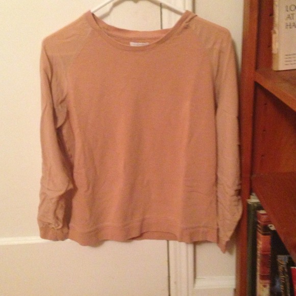 Silk-Sleeve Baseball Tee and Topshop Sweater
