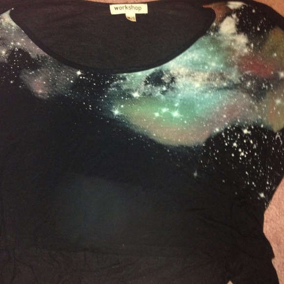 galaxy crop top