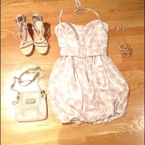 Alice and Olivia Pink polka dot dress