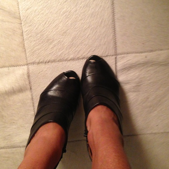 Black Zara booties.