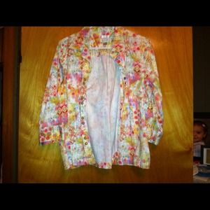 Christopher & Banks jacket 3/4 length sleeves
