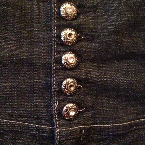 Midi/mini dark jean skirt💙 - Picture 2 of 4