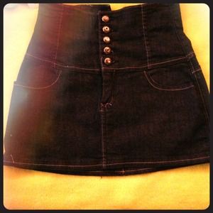 Midi/mini dark jean skirt💙