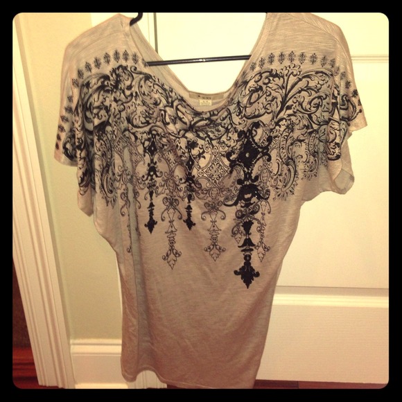 Tan asymmetrical top - Picture 1 of 2