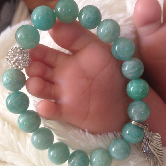 REDUCED! Brazil Amazonite Gemstone Bead Bracelet