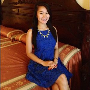 **SOLD!!** Blue Lace Dress