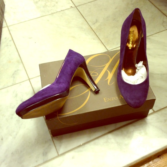 Enzo Angiolini Shoes - Purple heels.