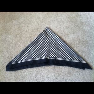 Black and white square scarf