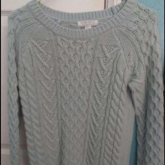 Mint knitted sweater