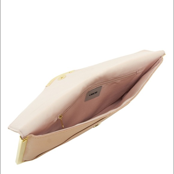 PRICE-CUT! $10 ASOS metal frame clutch pink - Picture 2 of 2
