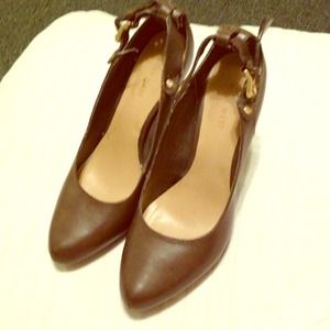 Brown stiletto Nine West heels