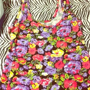 Floral tank top.