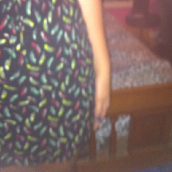 Hipster feather dress with cross back! - Picture 2 of 3