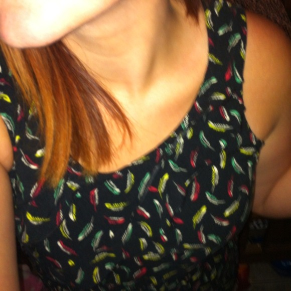 Hipster feather dress with cross back! - Picture 3 of 3