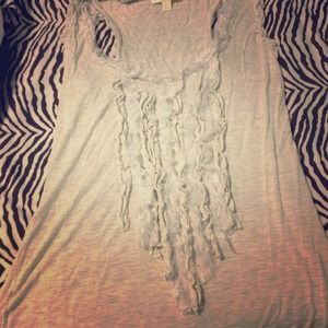 Ruffled tank top