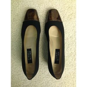 Stuart Weitzman Leather Sole Black and Brown Shoes