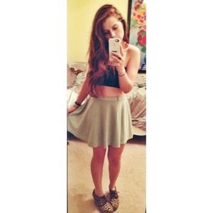 ✨ mint green skater skirt ✨