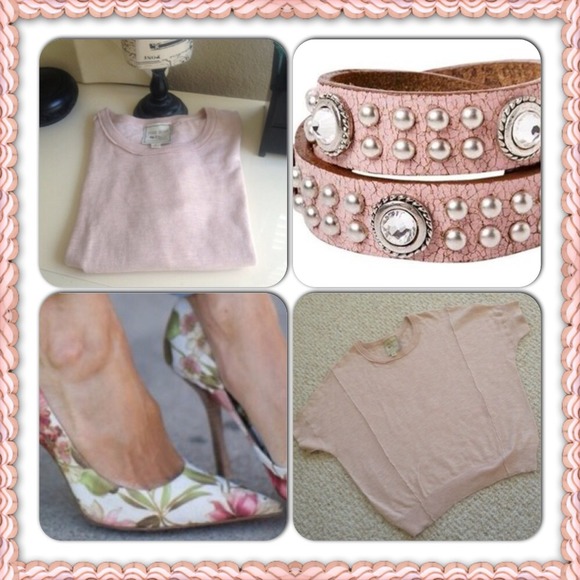 Soft Pink Short Sleeve Sweater️