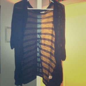 ❌Traded❌Black half sleeve cardigan