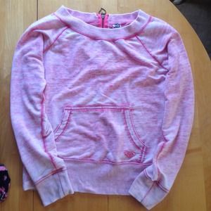 Pink Roxy pullover/sweatshirt