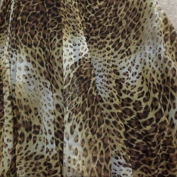 🚫Sold* Beautiful leopard a-line dress. - Picture 3 of 3