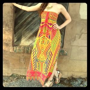 Long dress, 100% polyester