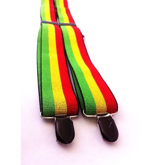 ✨SOLD! Rasta Suspenders! - Picture 3 of 4
