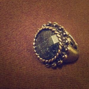 Dark blue ring