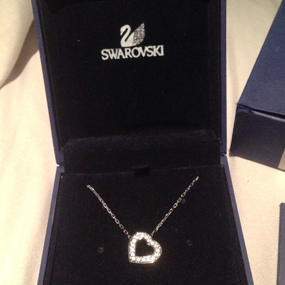 Swarovski Open Heart Crystal Necklace