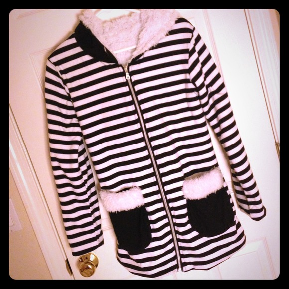 Striped long sweater