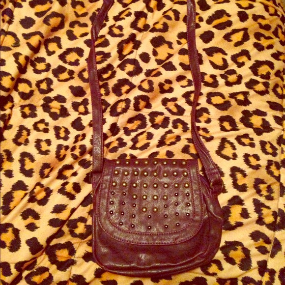 Reduced 🚨 Dark Purple Studded Crossbody purse
