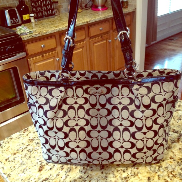 Coach Purse -black & grey