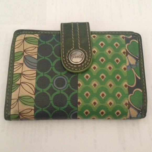 Green Fossil Wallet