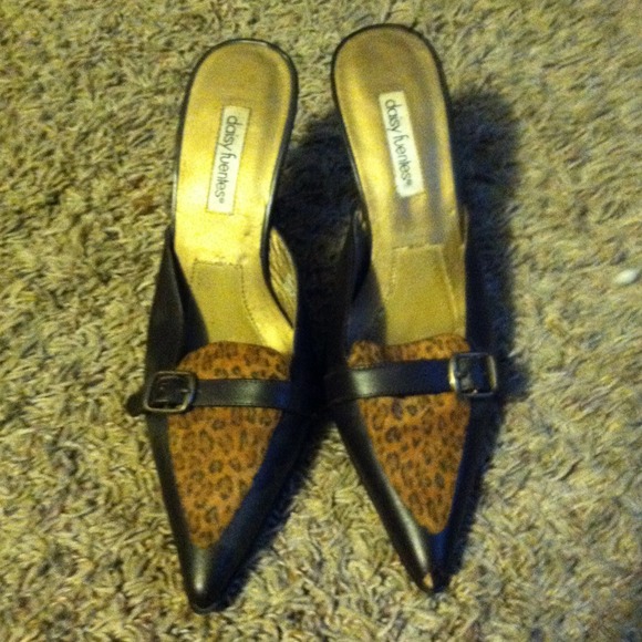 Daisy Fuentes shoes size 8 brown leopard - Picture 1 of 4