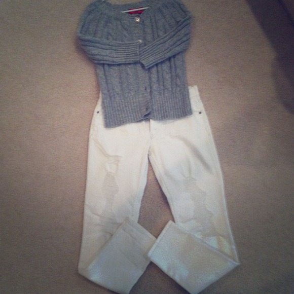 Levi's 524' super low White Jeans